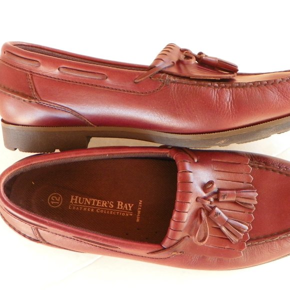 Hunter's Bay Leather Loafers size 12 - Picture 1 of 2